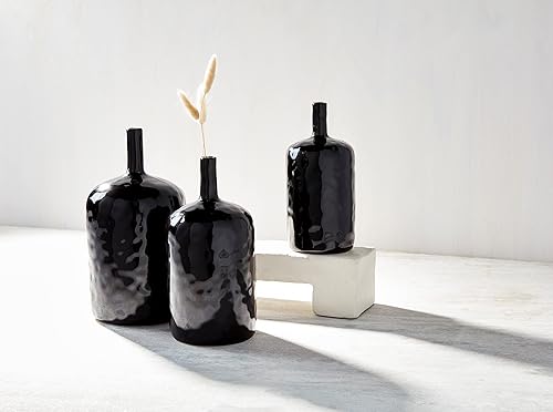Miniatura 3 de Mud Pie Jarrón negro para botella, pequeño