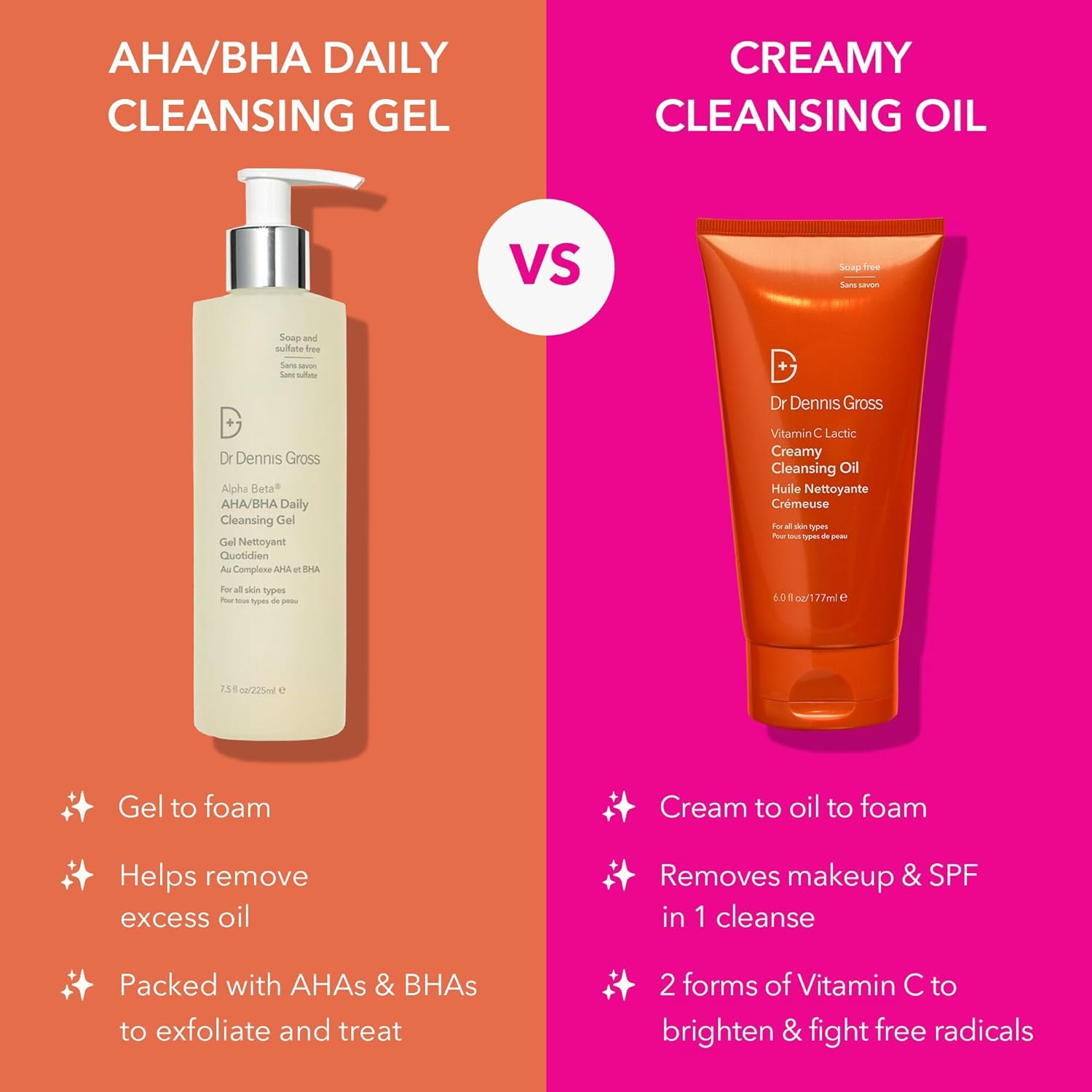 Dr Dennis Gross Vitamin C Lactic Creamy Cleansing Oil, Removes Makeup & SPF, 6 Fl Oz - Image 7