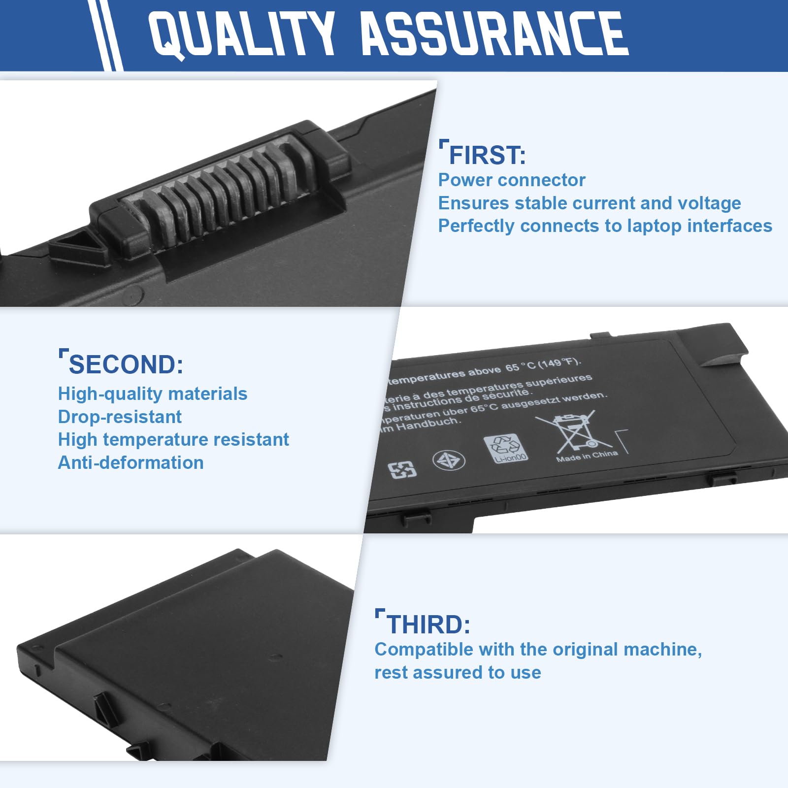 Batteria Laptop 6350mAh Per DELL Latitude E7440 - 7.4V Li-Polymero, Sostituto 34GKR 451-BBFS