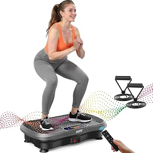 AXV Vibration Plate Fitness Platform Exercise Machine Vibrating Shaking Full Body Shaker Workout Vibrate Stand Shake Board Sport