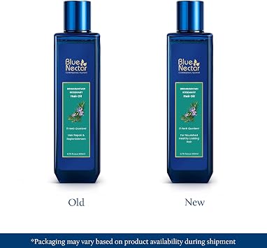 Blue Nectar Rosemary Hair Oil with Bhringraj for Healthy Scalp & Hair Care