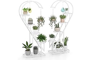 Graceful Heart-Shaped Plant Stands Elevate Your Greenery