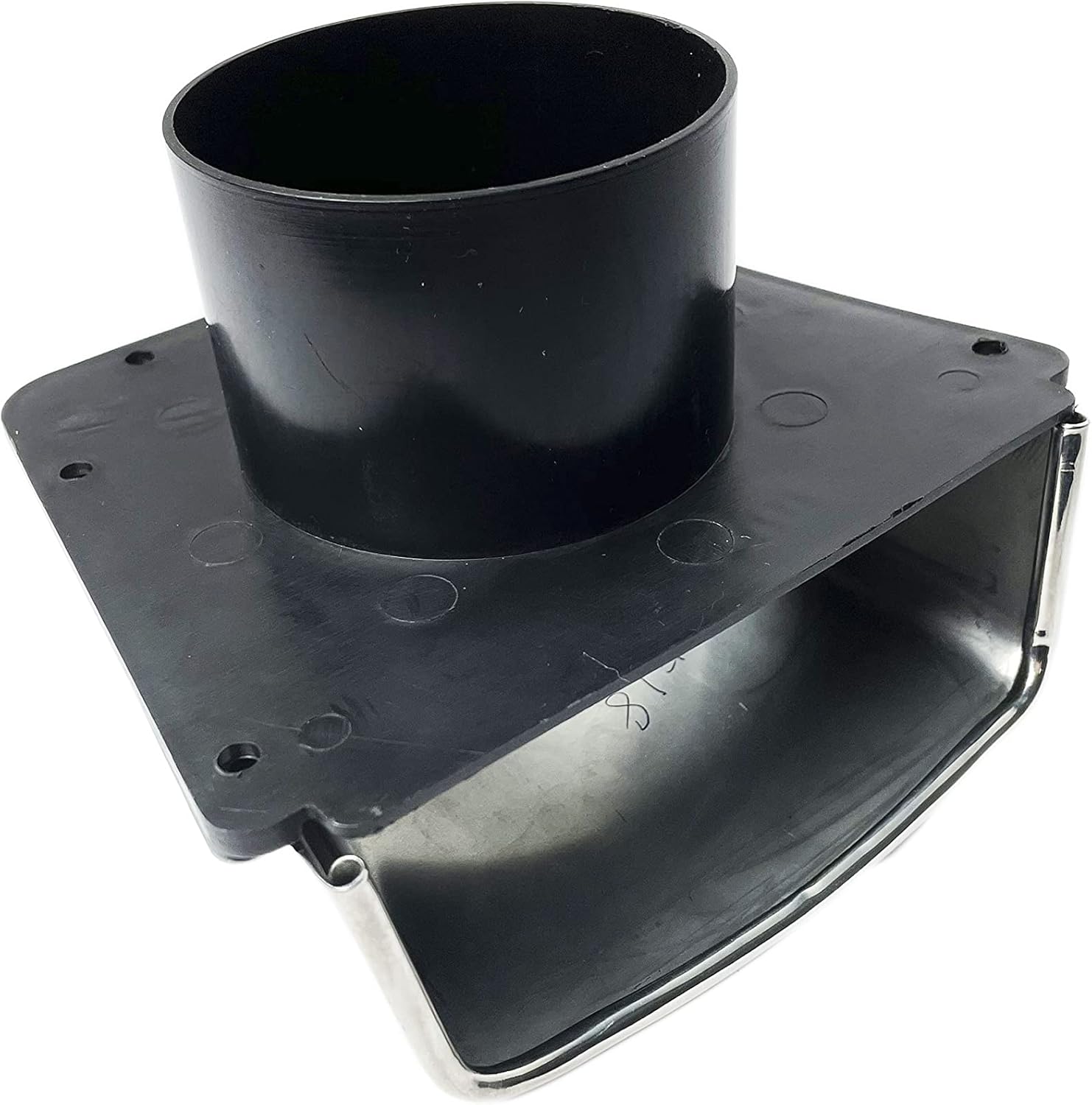 Vinland Marine Vent Cover, Ø3 PP Hose Flange & 304 Stainless Steel Cover. 3" Height, 5.8” Width Bilge Vent Cover, Boat Vent Cover Boat Cover Vent Marine Vents Clam Shell Vent Cover Stainless Vents