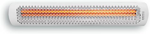 Bromic Tungsten Smart Heat 6000W Electric Patio Heater – Dual Element Infrared, 220V-240V, White Finish – BH0420013