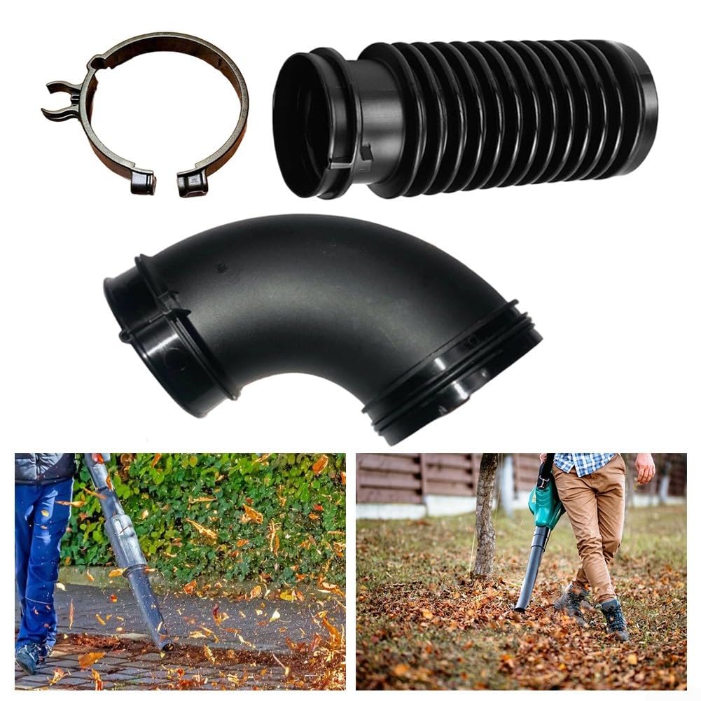 Kit de accesorios para soplador de hojas, kit de conducto de soplador de hojas BR800 BR800X BR450 SR450 BR700 incluye manguera corrugada flexible y piezas de abrazadera de manguera 4282 701 6102 4282