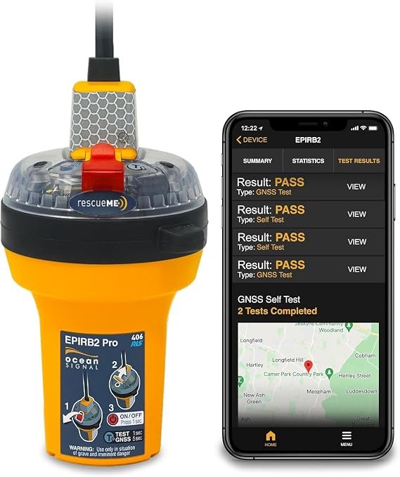 Ocean Signal RescueME EPIRB2 PRO CAT1 - Marine Safety Beacon, SOS, GPS, RLS