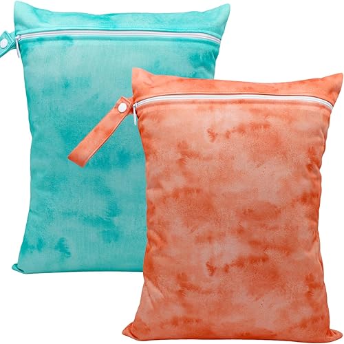 Miniatura 9 de Bolsa húmeda impermeable reutilizable para traje de baño, viajes, playa, piscina, traje de baño, pañales, ropa sucia de yoga, gimnasio, guardería,