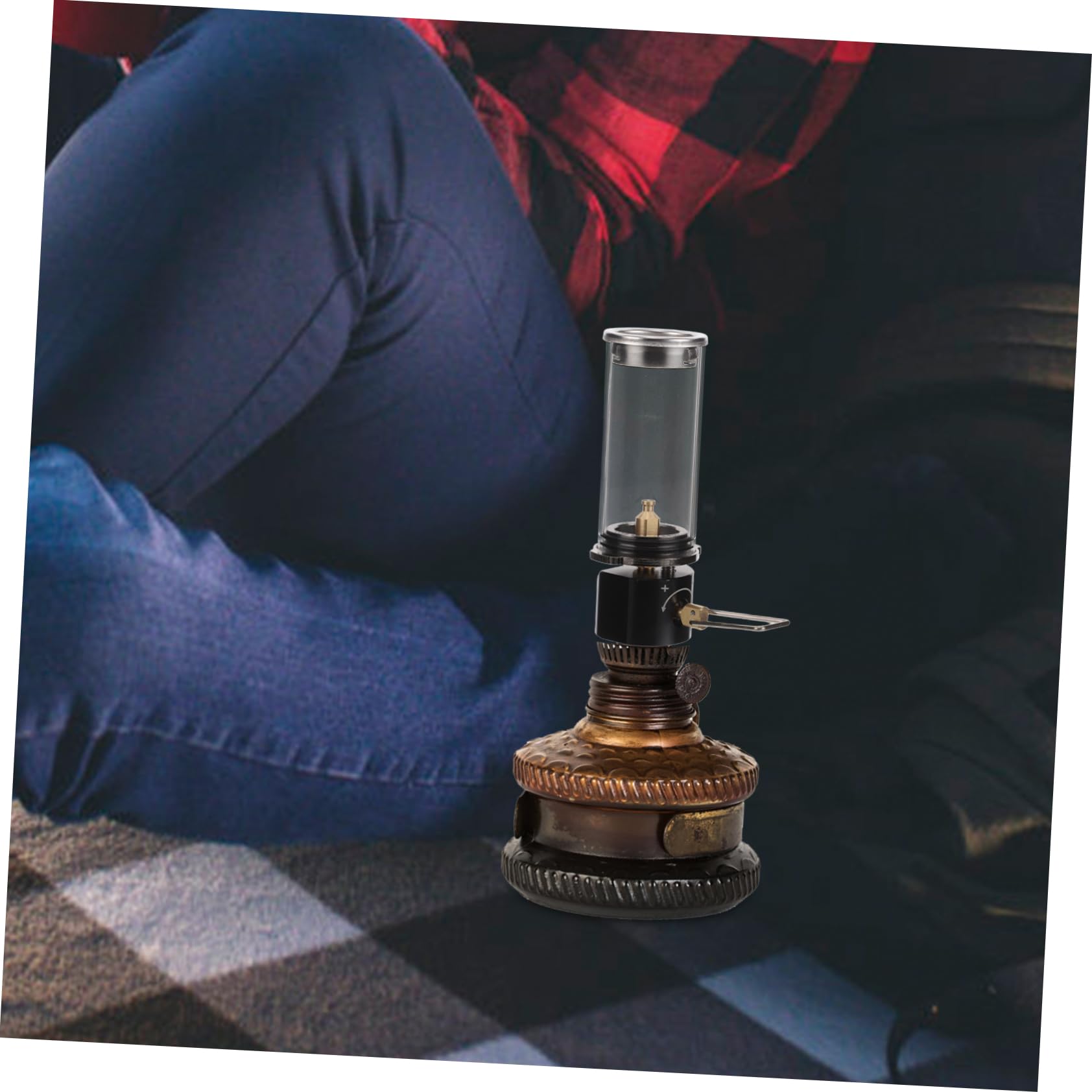 BESPORTBLE Lanterna Cherosene Portatile Lampada Illuminazione Per Esterni Gas e Propano Compatibile Design Robusto e