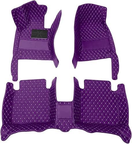 Alfombrillas de diamante compatibles con Nissan NP300 2005-2016, tapetes de cuero delanteros y traseros para automóvil, tapetes resistentes para