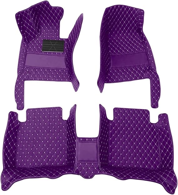 LonYogan Diamond Floor Mat Fit for Mitsubishi Lancer Evo 20042008 Leather Front