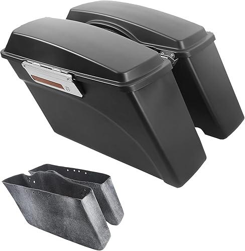 Miniatura 1 de TCMT - Maletín de alforjas rígidas +tapa con llave adecuada para motocicleta Harley Street Electra Glide 94-13