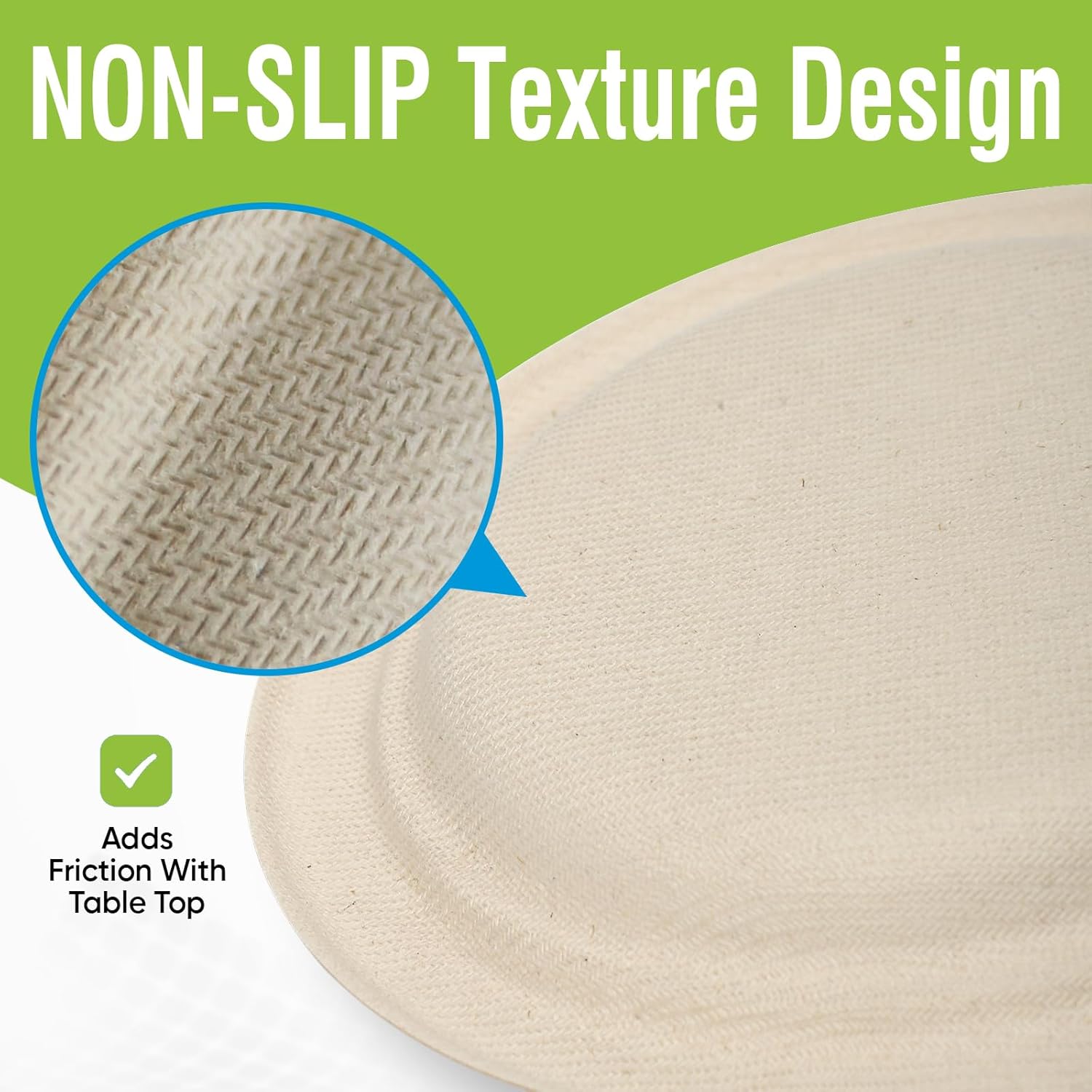 Disposable Small Paper Plates 6 Inch (Brown) - 100 Counts Heavy Duty Natural Bagasse Plates, Compostable & Leak-Proof, Microwave Safe for Birthday Party Desserts & Appetizer & Picnic Snacks, BBQ - Image 7