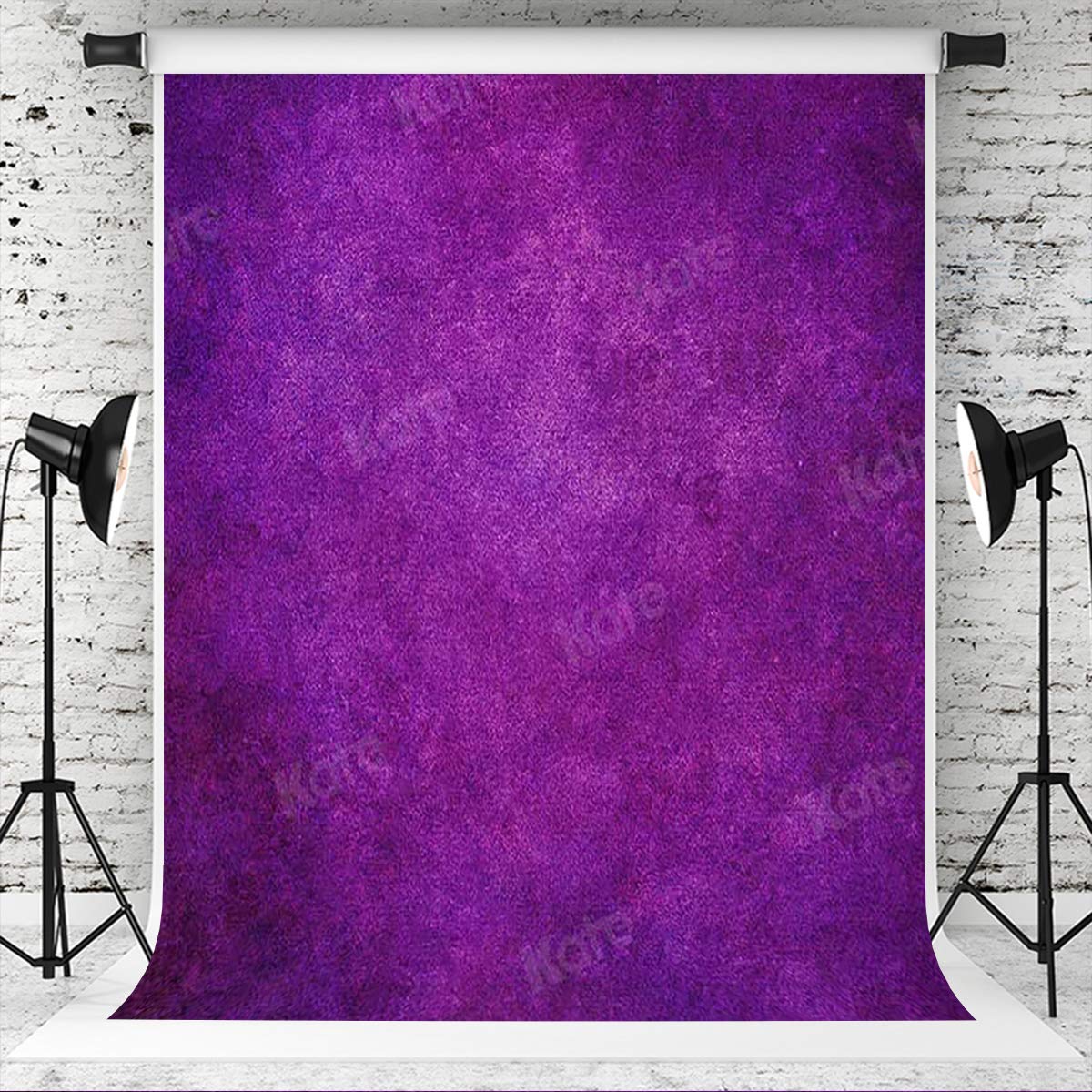 Kate Purple Backdrop Dark Purple Portrait Photography Background Abstract Backdrop for Photographer Headshots Video Pictures Fabric: 10×10ft