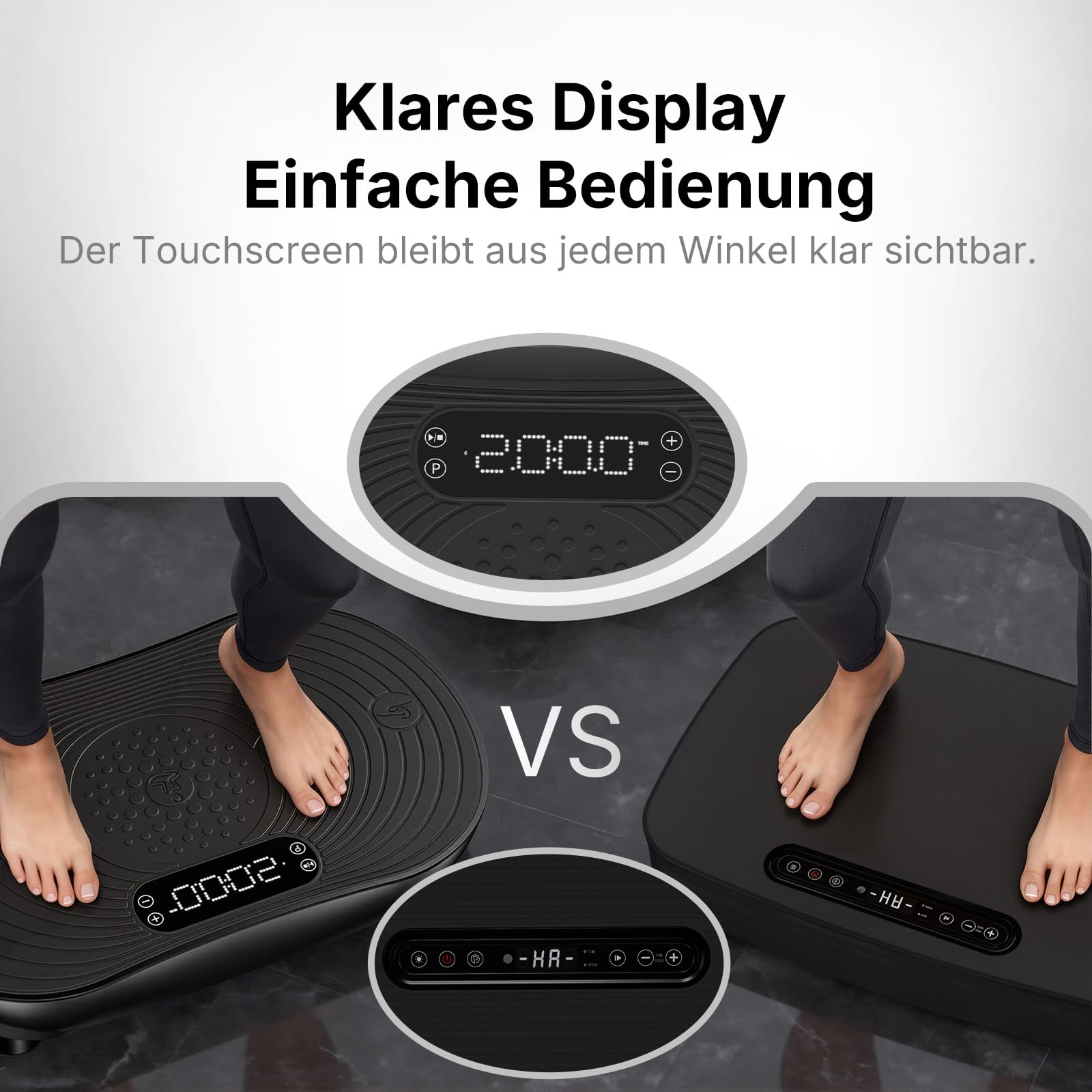 MERACH Vibrationsplatte Für Training Und Körperformung, Mit 99 Geschwindigkeitsstufen, Integriertem Bluetooth-Lautsprecher, Led-Touchscreen Und Elastischen Zugschnüren