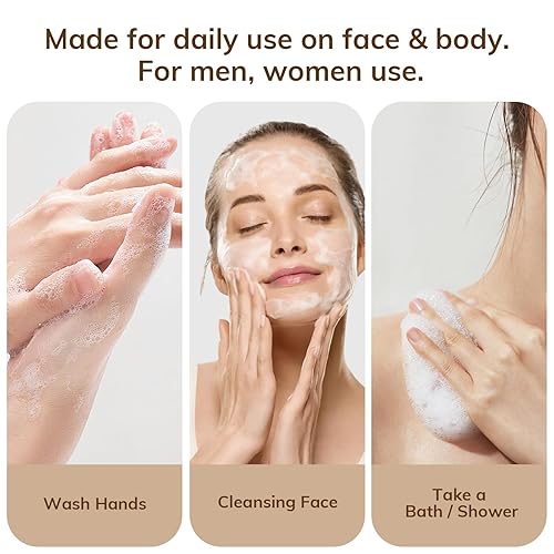 Miniatura 4 de Jabón de ácido kójico para cara y cuerpo, barra de jabón de cúrcuma para manchas oscuras, jabón iluminador de la piel con aceite de oliva, aceite de