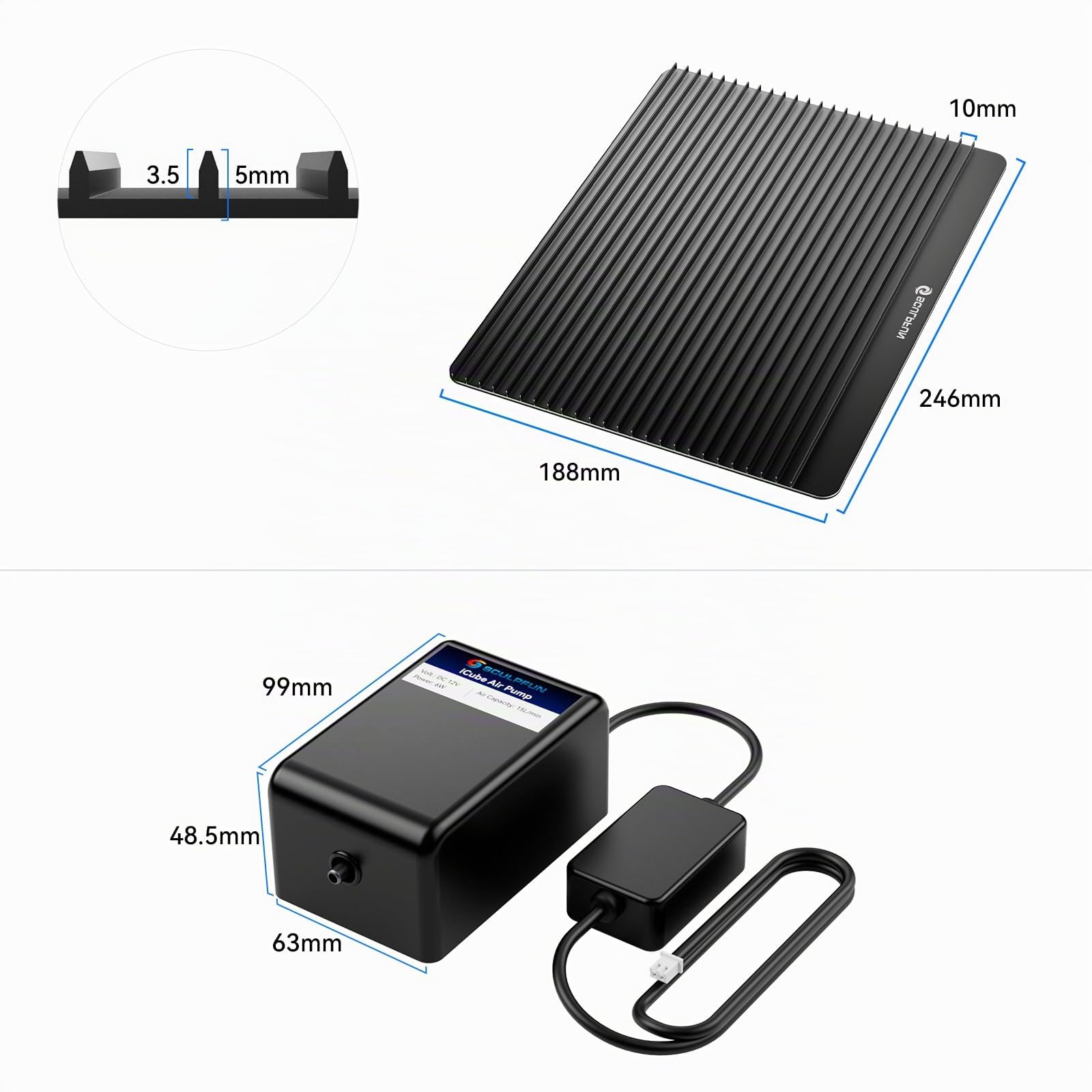 SCULPFUN iCube Ultra Dual Mini Laser Graviermaschine, mit PAC3 - Air Assist iAP & Kamera iCAM & Roller RAmini, 12W Diode und 1,2W Infrarot Laser, SCULPFUN APP, Laser Cutter mit Rauchfilter