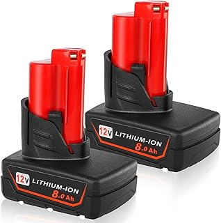 2 Pack 12V 8.0Ah Replacement Battery Compatible with Milwaukee 8Ah 48-11-2401 Li-Ion Battery 48-11-2420 48-11-2411 48-11-2440 48-11-2402 Tools
