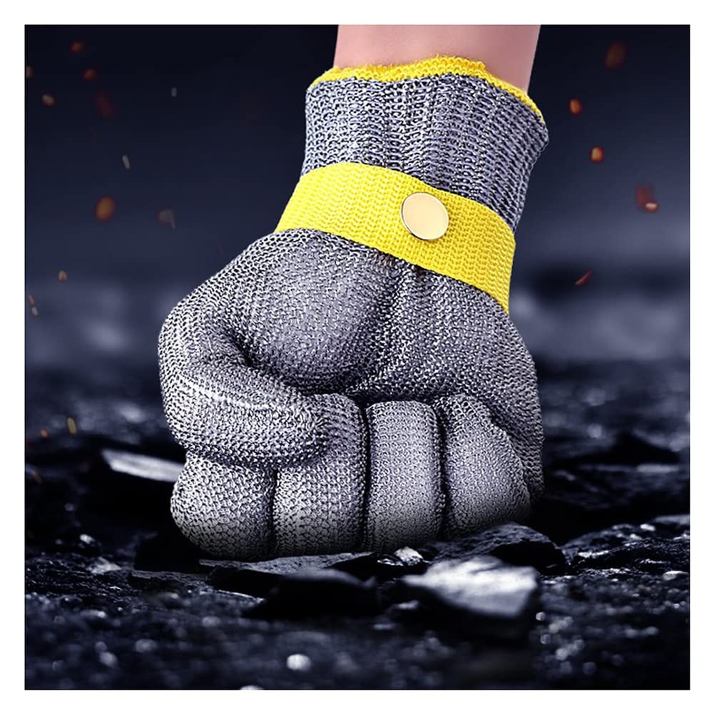Guantes Anticortes, Guantes Resistentes a Cortes Nivel 5 de protección para carpinteros Trabajo Seguro Común Tanto para Zurdos como para diestros