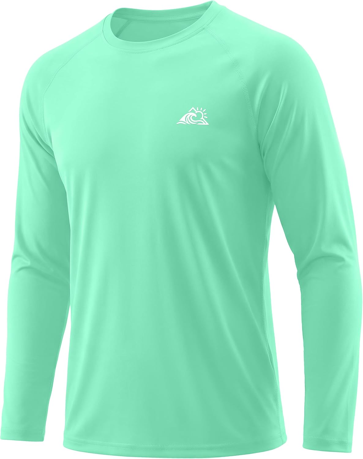 Men's UPF 50+ Long Sleeve Swim Shirts UV Sun Protection Rash Guard