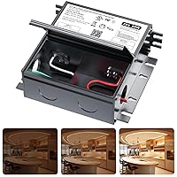Vista 26 de Controlador LED regulable de 12 V, transformador LED Triac ELV/MLV de 60 W compatible con interruptores Lutron y Leviton, fuente de alimentación