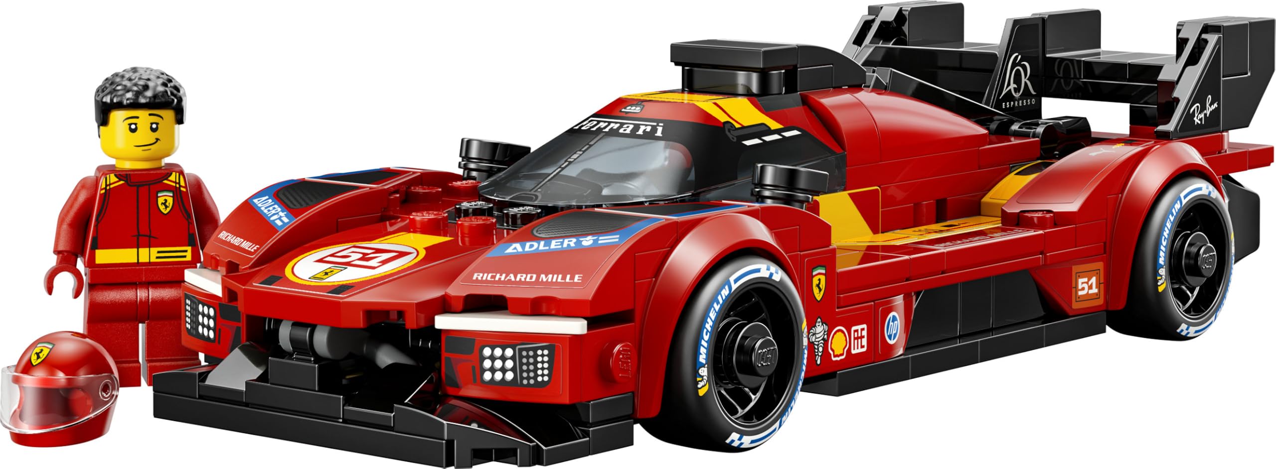 LEGO Speed Champions Ferrari 499P - Jouet Voiture de Course - Maquette STEM avec Minifigurine Collector de Pilote - Cadeau sur Le Thème du Sport Automobile pour Garçon dès 9 Ans ou Fan 77261