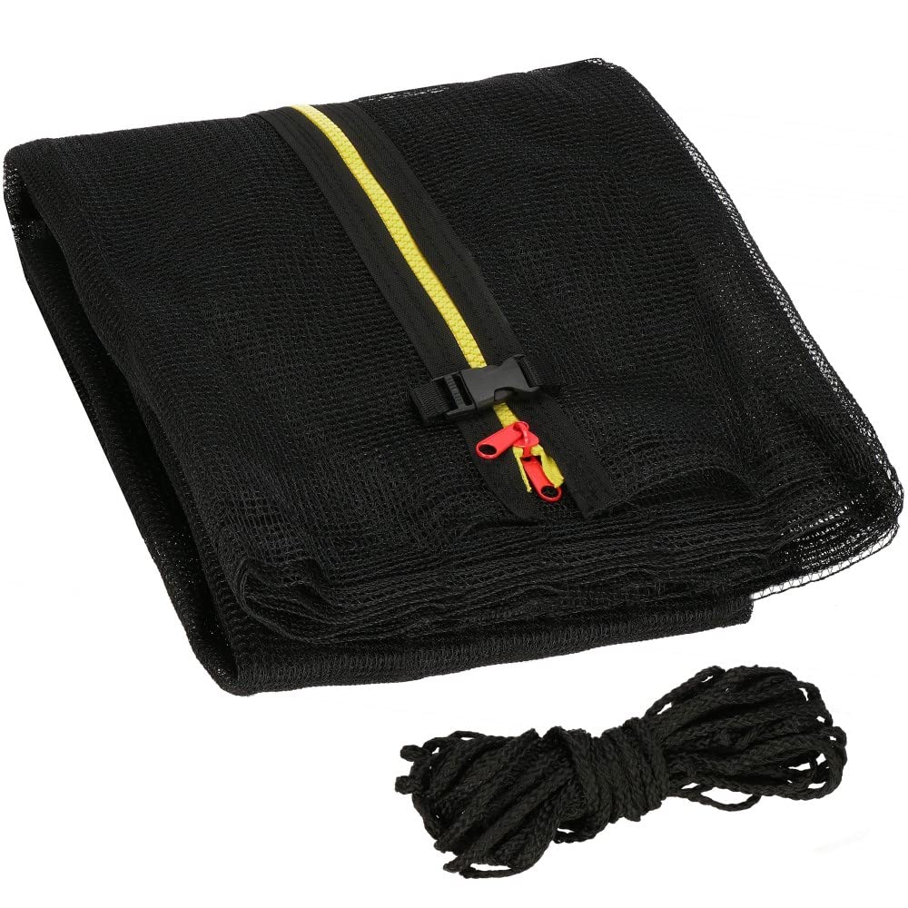 Springos Veiligheidsnet Trampoline | Trampoline Net | Geschikt Voor 6 Palen 244 Cm Zwart Springos Veiligheidsnet Trampoline | Trampoline Net | Geschikt Voor 6 Palen 244 Cm Zwart