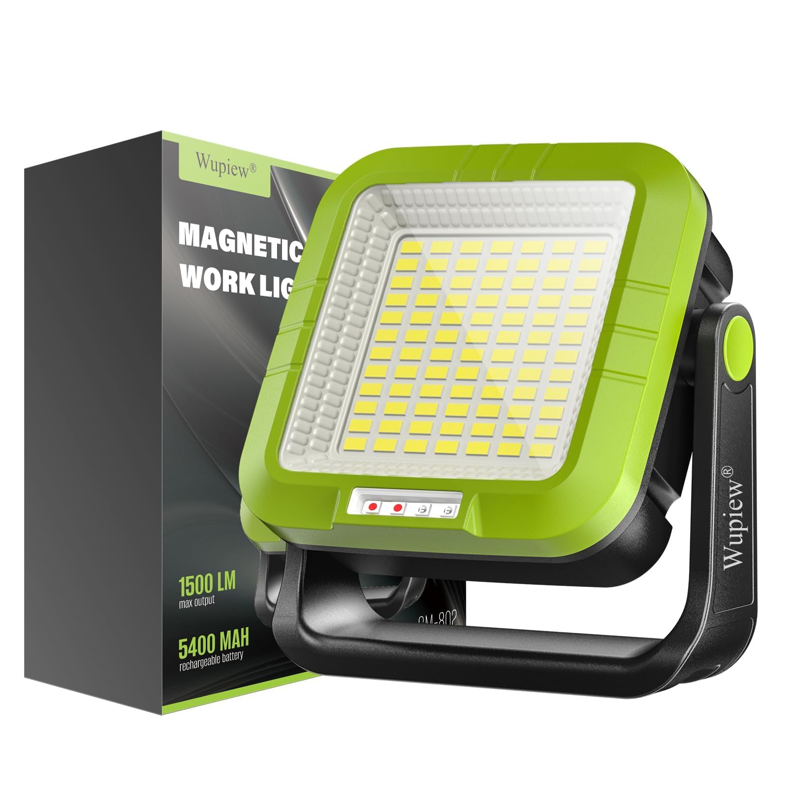 Wupiew Magnetic Work Light Rechargeable Led Tripod Worklight