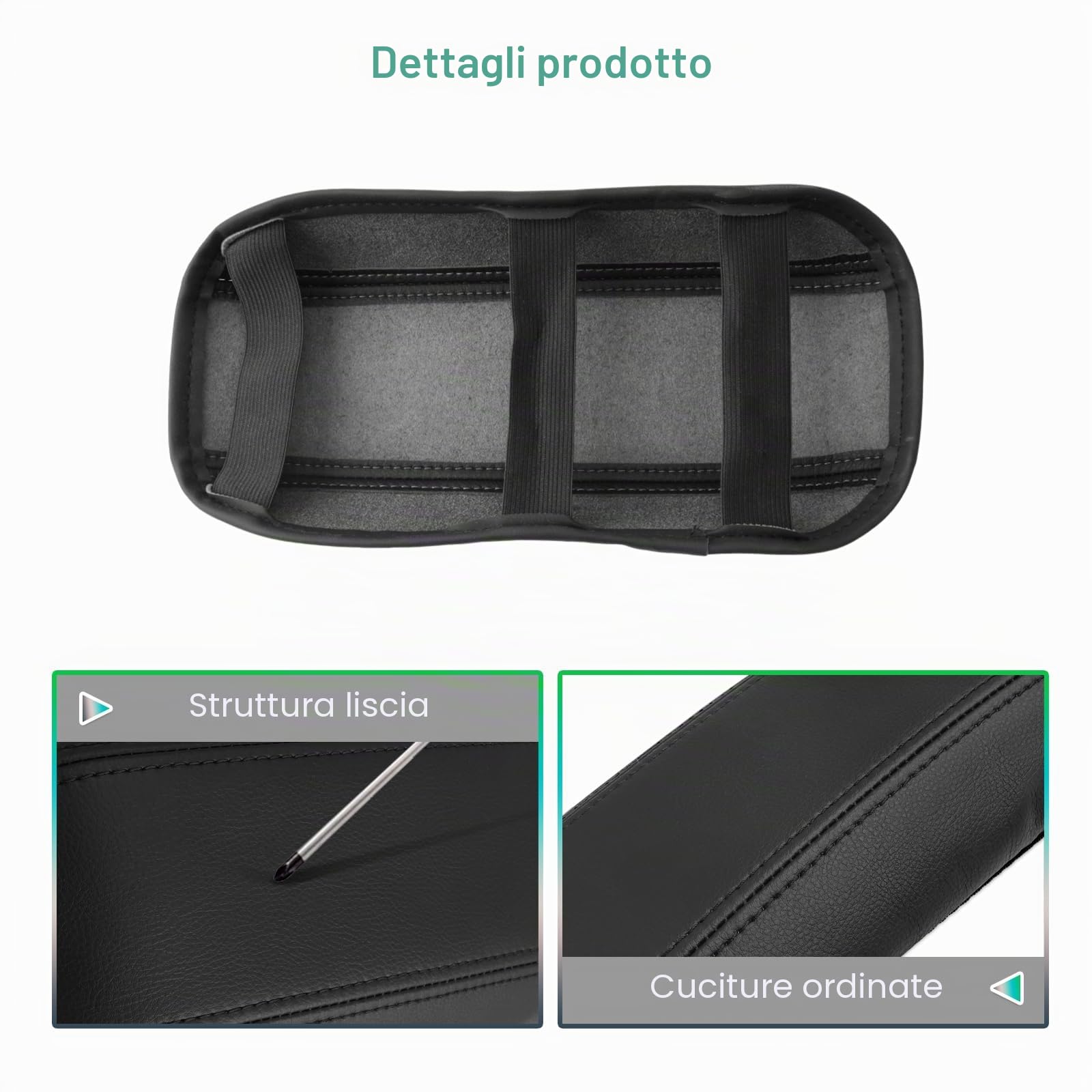 GAFAT Dacia Sandero 3/Stepway 3/Dacia Jogger 2021-2025 2026 Copertura per Bracciolo Centrale, Dacia Jogger 2025 Protezione per Braccioli in Pelle PU, Accessori Dacia Sandero 3 (Nero)