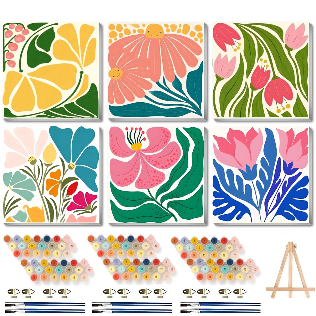 DIY Paint by Numbers Kit - Sunset Landscape Art -10