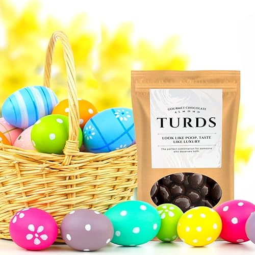 Miniatura 4 de Kepperton Turds - Almendras de chocolate – Regalo de caramelo gourmet para adolescentes y adultos – Regalos de comida de lujo para hombres y