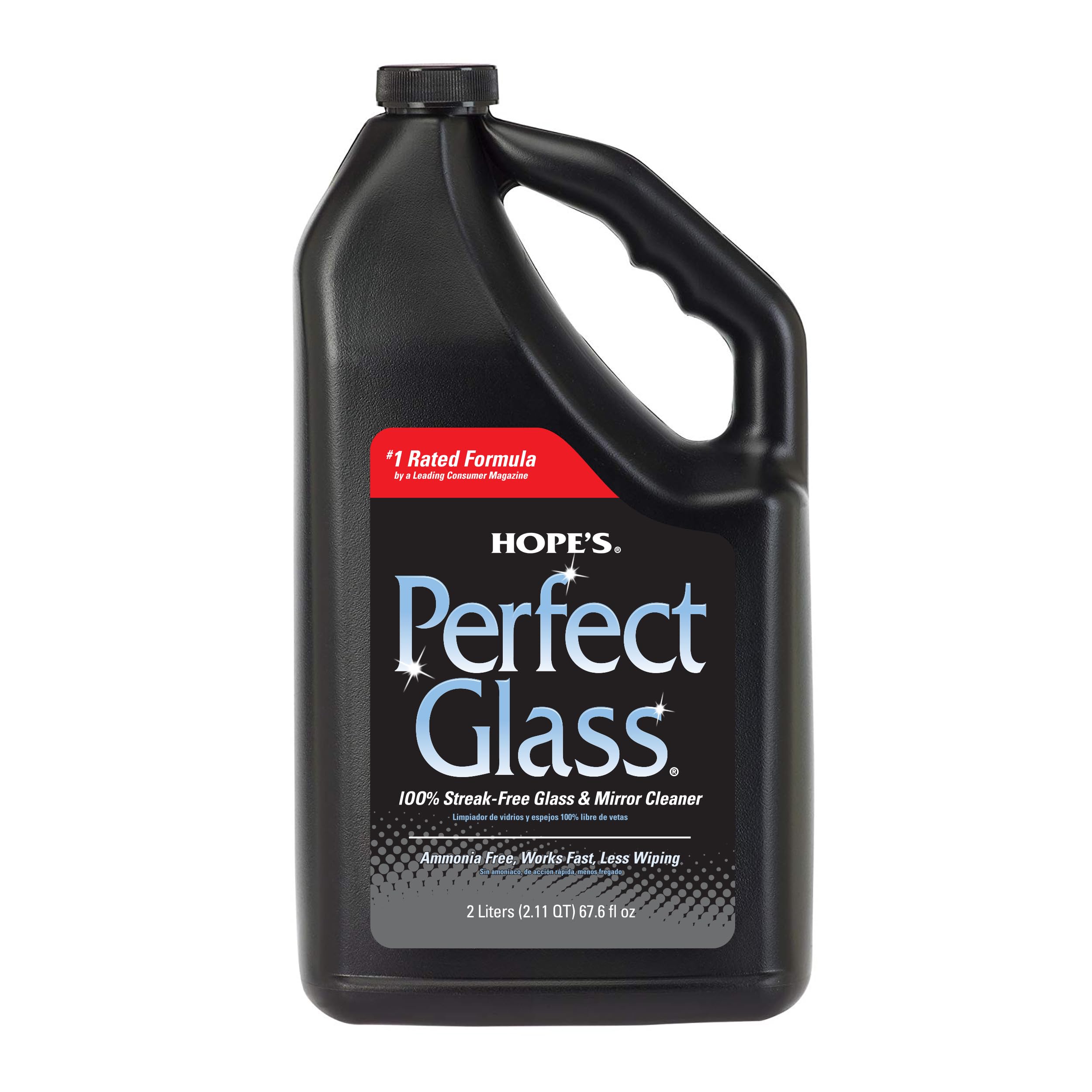 hope39s perfect glass cleaner spray refill streak-free ammonia-free window mirror screen tinted glass and shower door cleaner indoor and outdoor glass surfaces 676 ounce pack of 1