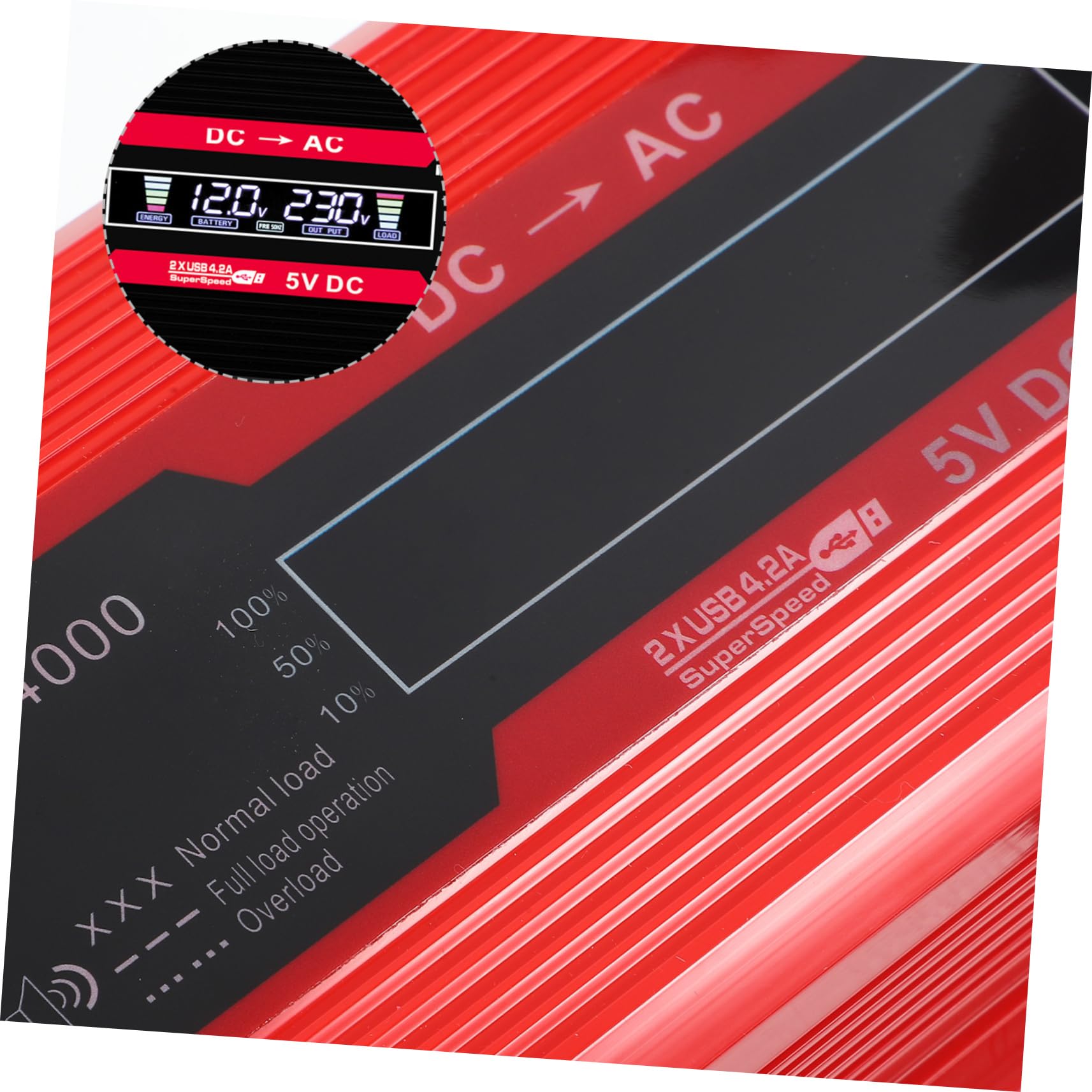 1set Inverter Potenza Con Display Lcd e Doppia Usb Adattatore Per Auto e Camper Per Viaggi e Attività All Aperto