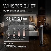 Vista 4 de Lasko Ventilador de torre Ascend con control remoto, ventiladores de piso de 36 pulgadas para dormitorio del hogar, flujo de aire de 29 pies/s