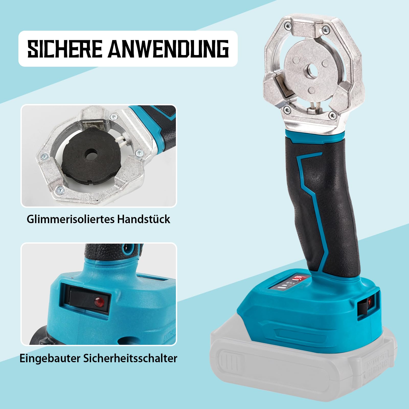 Muffenschweißgerät,Kunststoff Schweißgerät kompatibel mit Makita,Rohrschweißgerät,für PPR, PB, PE Usw,20,25,32 mm Drei Schneidköpfe,Schweißgerät für Stabile und langlebige Rohrverbindungen