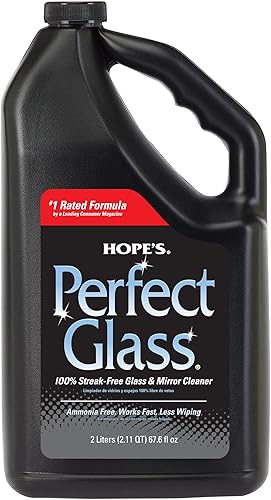 HOPES Perfect Glass Cleaner Recambio de limpiador de vidrio 676 onzas sin rayas menos limpieza sin residuos negro 2LPG6 HOPES Perfect Glass Cleaner Recambio de limpiador de vidrio 676 onzas sin rayas menos limpieza sin residuos negro 2LPG6