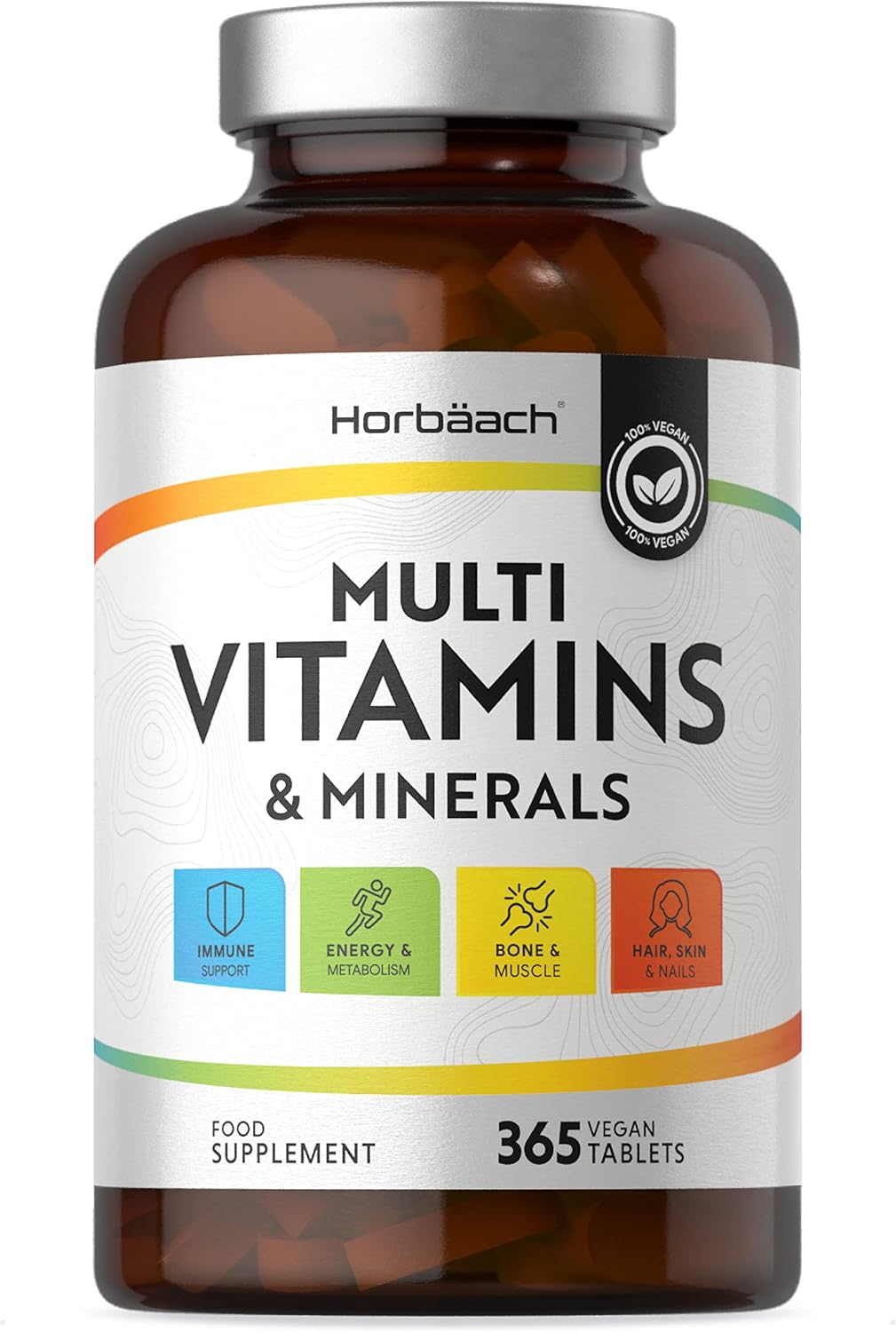 Multivitamins and Minerals 365 Vegan Tablets for Men & Women 1