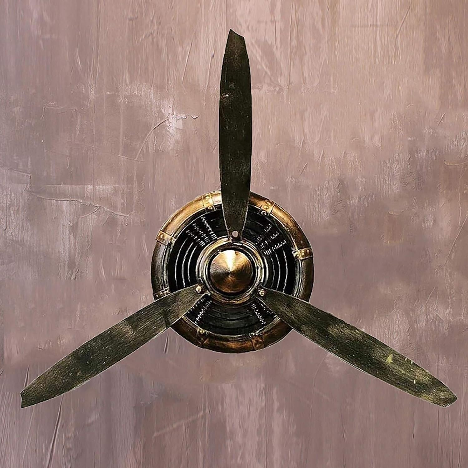 Wall Art Home Decor, Home Metal Wall Decor, Retro Industrial Airplane Propeller, Cafe/Loft/Bar/Living Room/Kitchen Decorations, Wrought Iron Wall Decorative Pendant, Aviation Airplane Wall Art Decor, Easy to Install