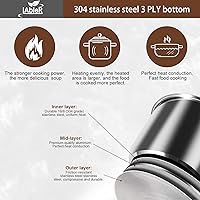 Vista 3 de Olla interior de repuesto original de 6 cuartos de galón, compatible con olla a presión de 6 cuartos de galón PPC770 PPC771 PPC770-1 PRO PCXL-PRO6