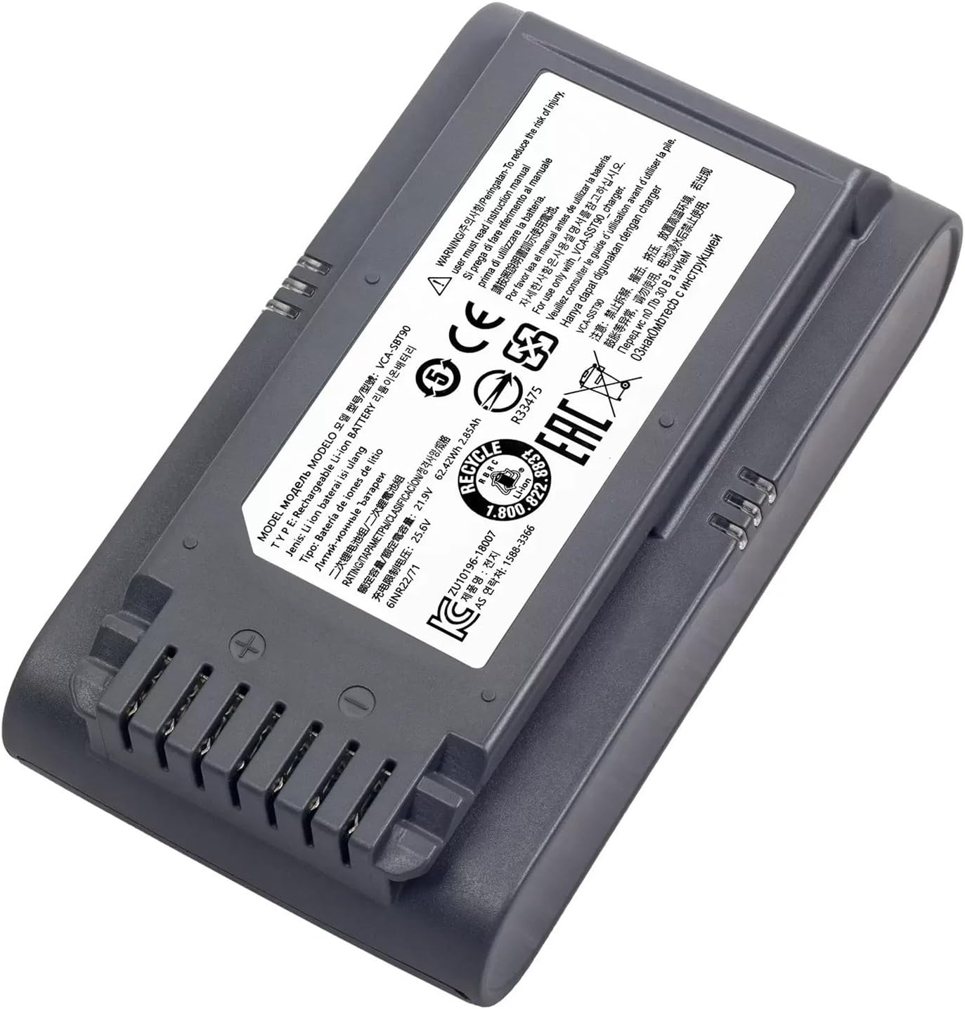 Handheld Vacuum Replacement Battery - Compatible with Samsung VS9000, JET90, JET75, VS20R9074S2, VS20T7551P5, VCA-SBT90 Models - Long-Lasting Lithium-Ion Power Pack