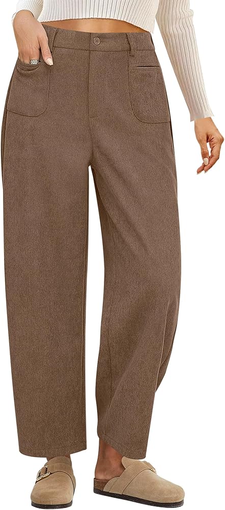 GRAPENT Brown High Waisted Trousers for Women - Fall Clothes, Dress Pants  for Work, Business Casual Ladies Pants - US Size 4-6 (Small) at Amazon  Women's Clothing store