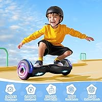 Vista 2 de SISIGAD Scooter, 6.5" Flash Wheels & Corlorful LED Lights, All for Girls Boys Kids Ages 6+
