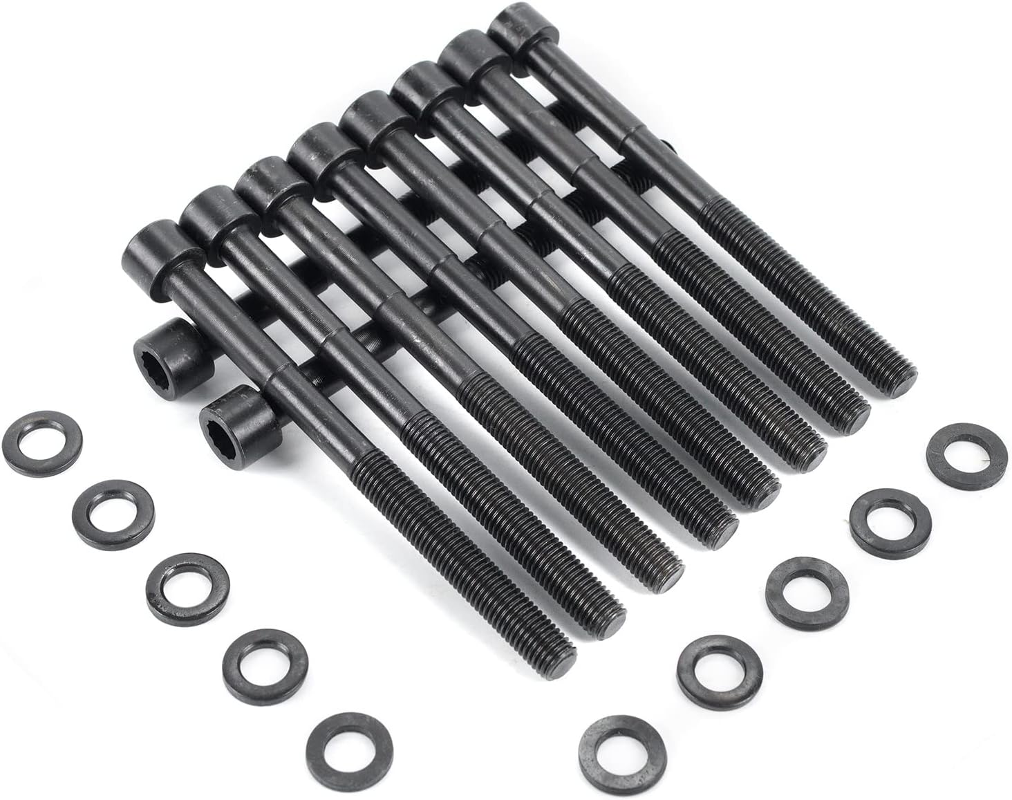 MPLUS ES72249-2 Head Bolt Set Compatible with 10-12 for Lexus HS250H / 07-10 for Scion TC / 08-13 for Scion XB / 07-11 for Toyata Camry Corolla Matrix forRAV4 Solara 2.4L DOHC 16V 2AZFE 2AZFXE