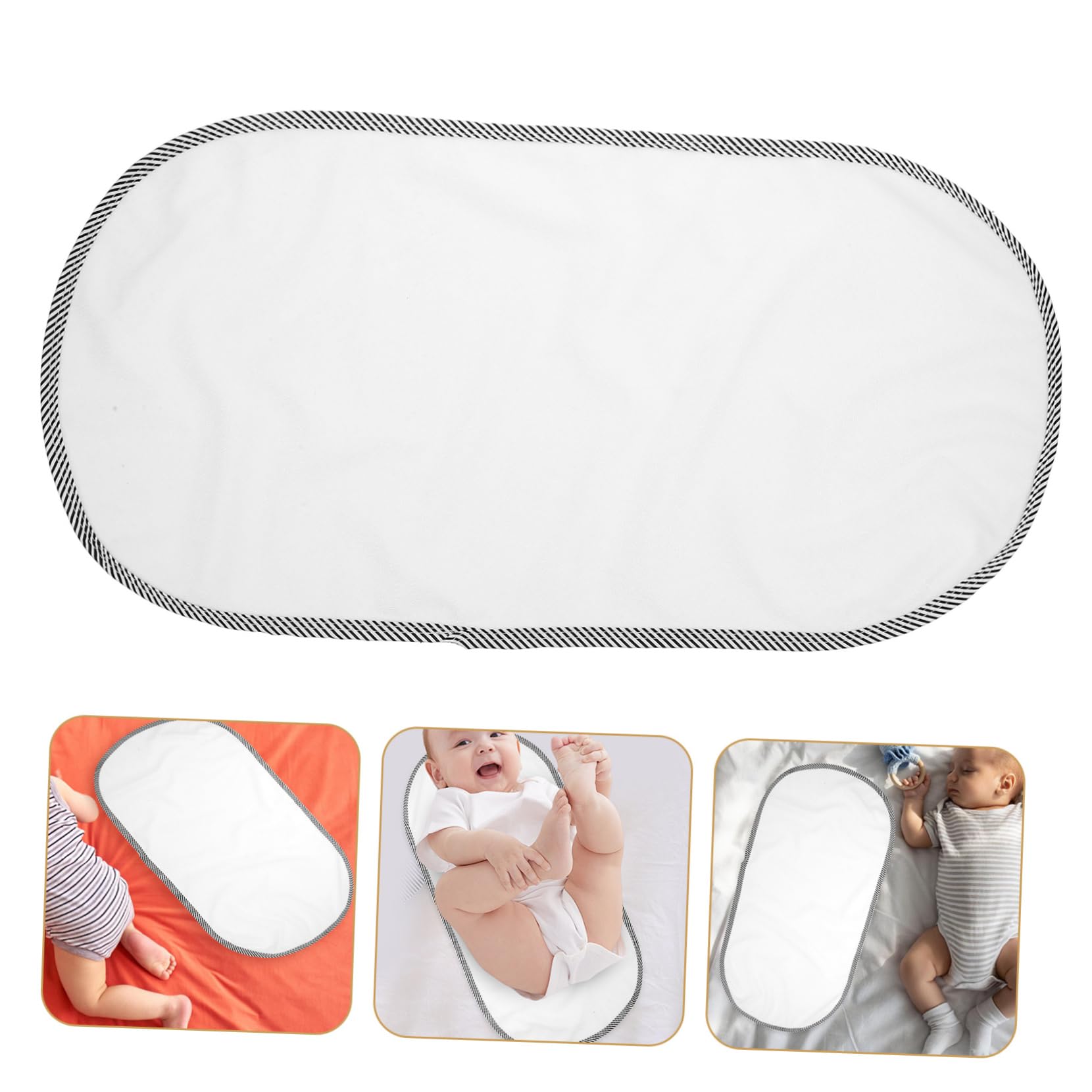 Set 6 Pezzi Cuscino Fasciatoio Portatile in Cotone Morbido e Design Confortevole per Cambio Pannolino in Viaggio
