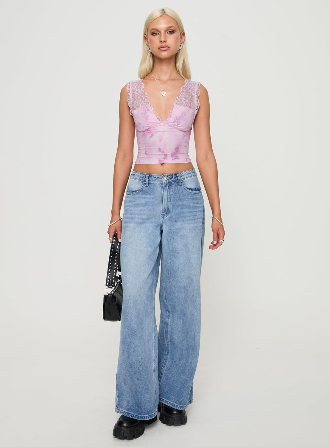 Princess Polly Women's Typha Top Pink Floral