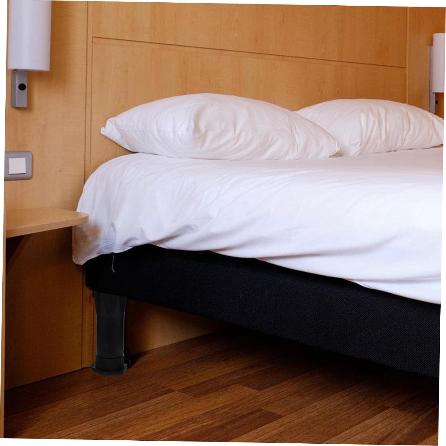 Levemolo 4pcs Adjustable Bed Frame Support Legs Heavy Duty Replacement Parts for Bed Frame