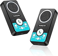 VJANW Wireless Home Intercom System: Hands-Free 2-Way Audio, 1600ft Range, 4 Ringtones, 10-Day Battery for House, Office, Classroom