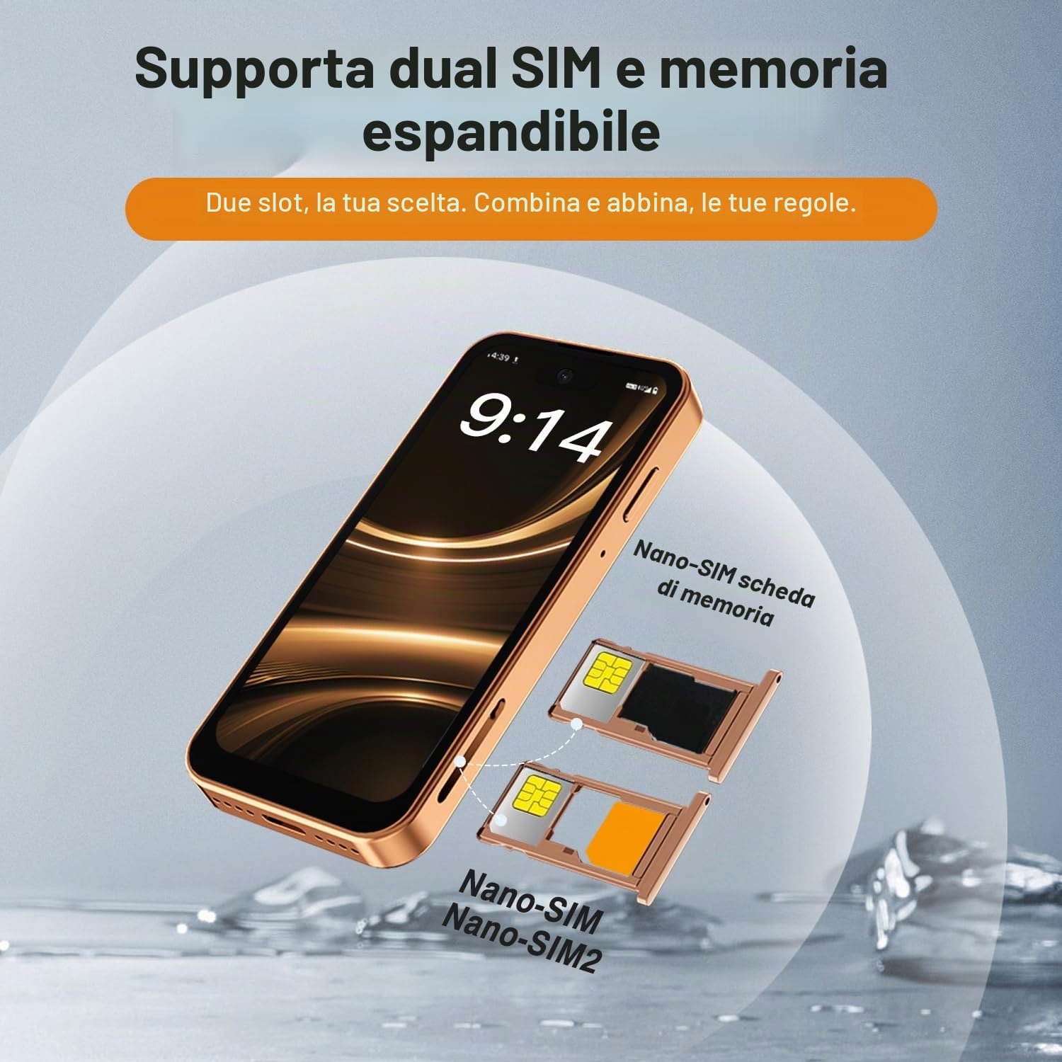 3G - Mini cellulare sbloccato, Dual SIM, riconoscimento facciale, display HD da 3,88 pollici, carino e pratico secondo cellulare, piccolo smartphone per bambini e studenti (Nero-3G)