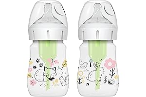 Dr. Brown's Natural Flow® Anti-Colic Options+™ Wide-Neck Baby Bottles Woodland Decos Newborn Set