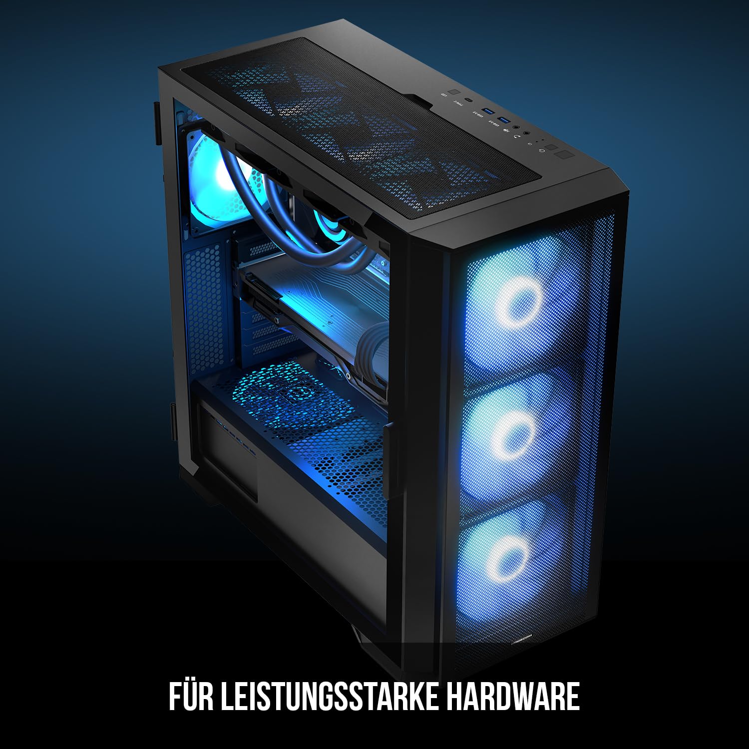 MODECOM HORIZON ARGB Flow MIDI USB 3.0 X 2 CYPE-C computer case