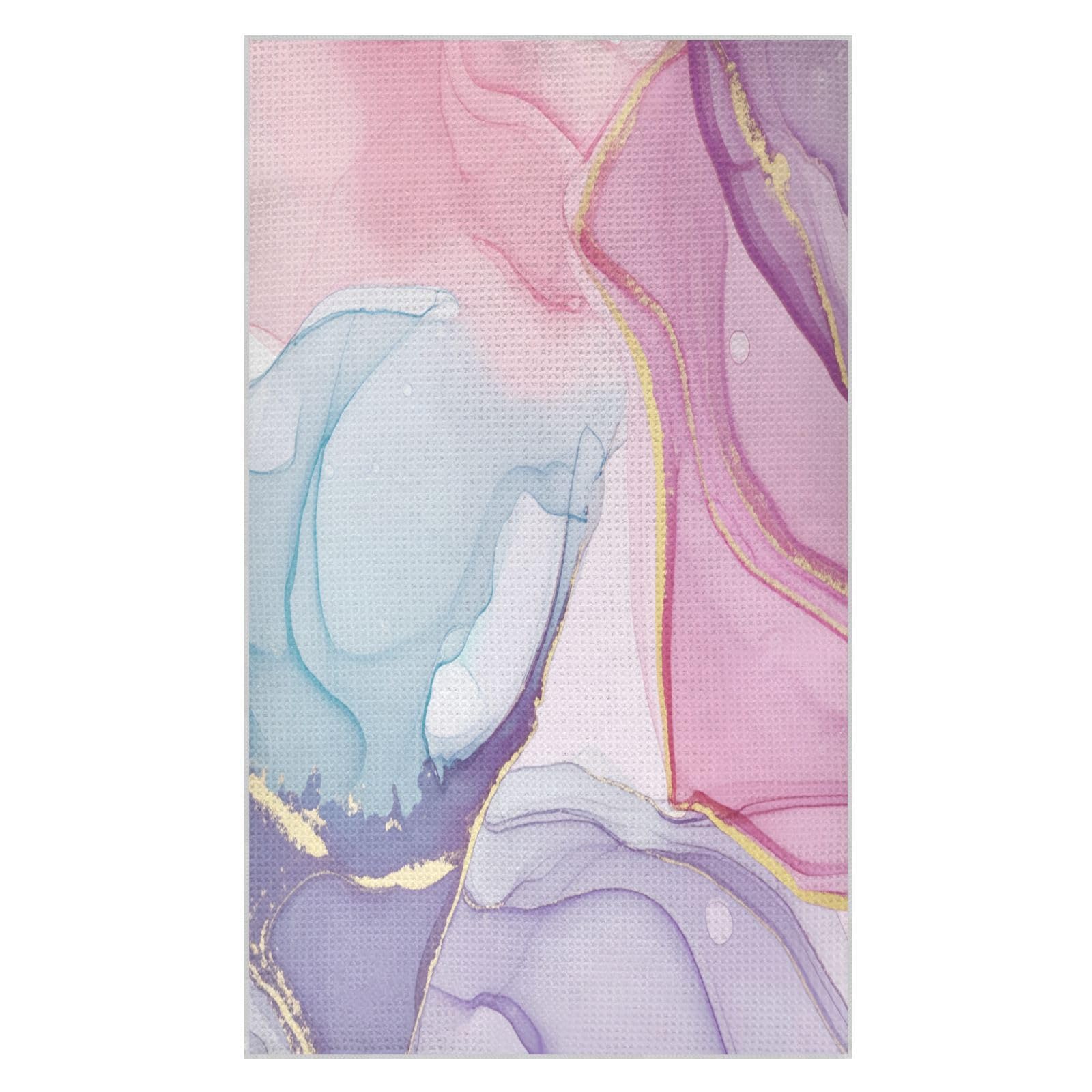 BURSTDDY Marble Kitchen Towels,Absorbent Dish Towels 1 Pack